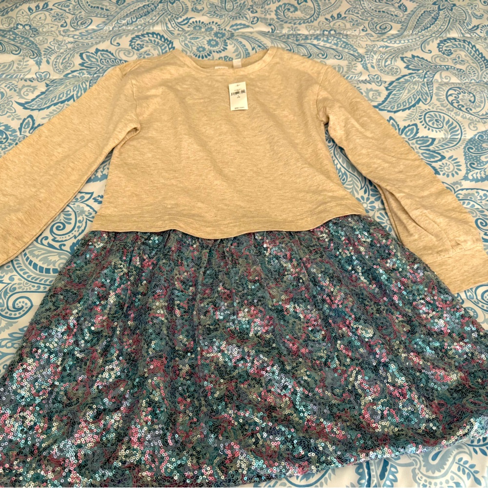 Gap girls sweater dress size L new with tags